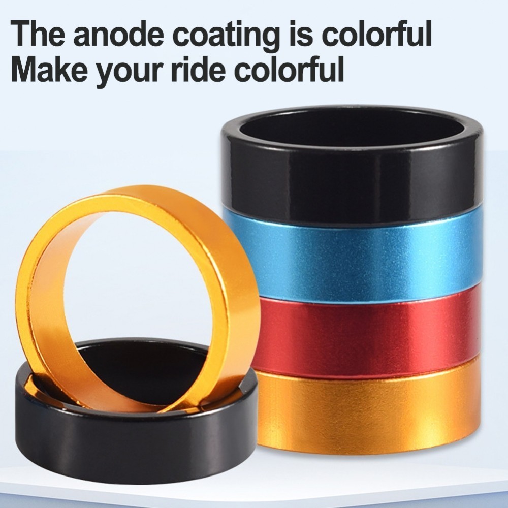 [MR]Bike Headset Washer Assortment Set of 6 Aluminum Alloy Spacers for
