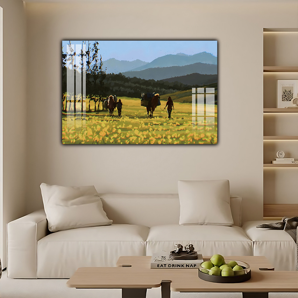 Landscape Mural Decoration Living Room Beauty Square Mural Decoration ...