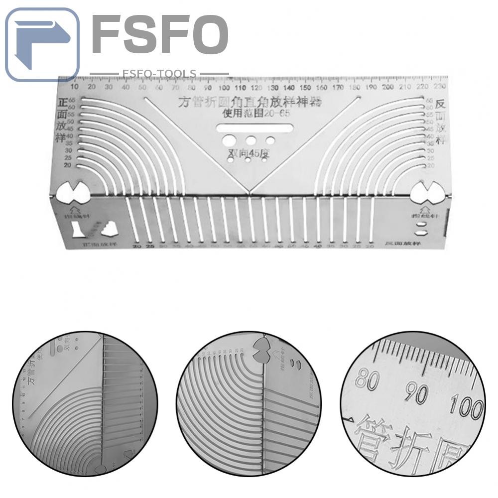 Robust Stainless Steel Drawing Ruler for Square Tube Designs and Right ...