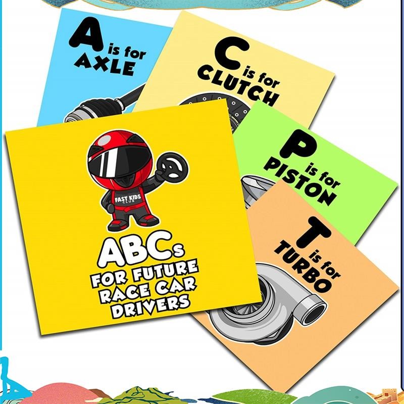 ABC'S for Race Car Drivers Alphabet Book (Baby Book, Children'S Book ...