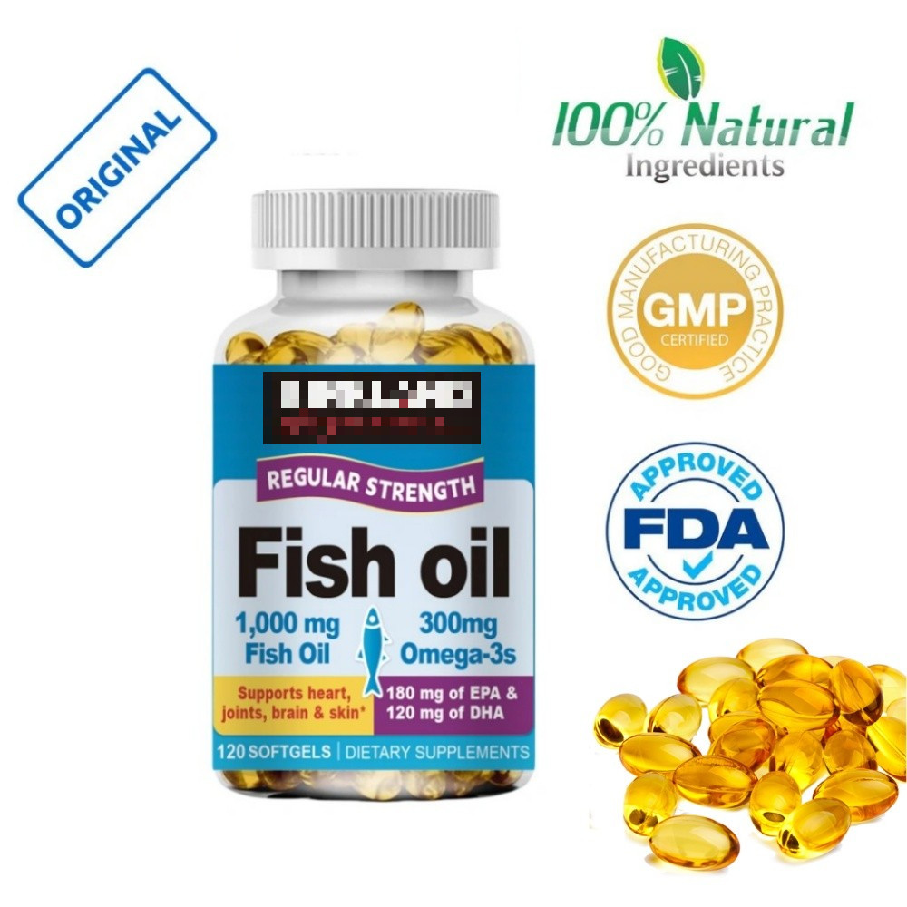 Fish Oil 1000mg Heart Health, Stronger Joints, Promotes Healthy Brain ...