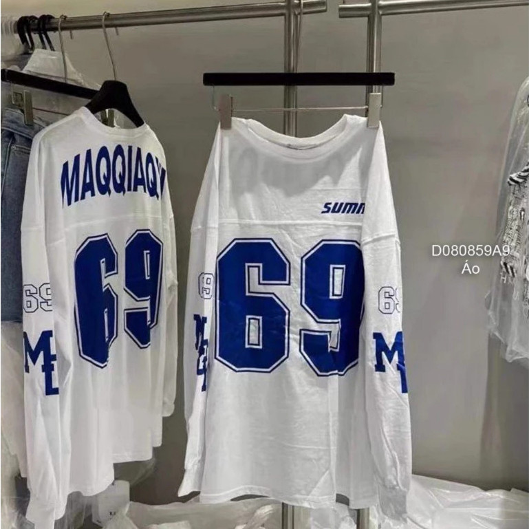 MAQQ 69 KCloset Paper T-Shirt Long Sleeve Cotton T-Shirt Concealed ...