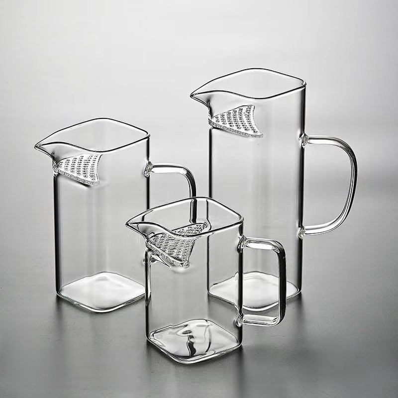 Glass Crescent Tea Water Separation Tea Serving Pot Fair Mug Heat ...