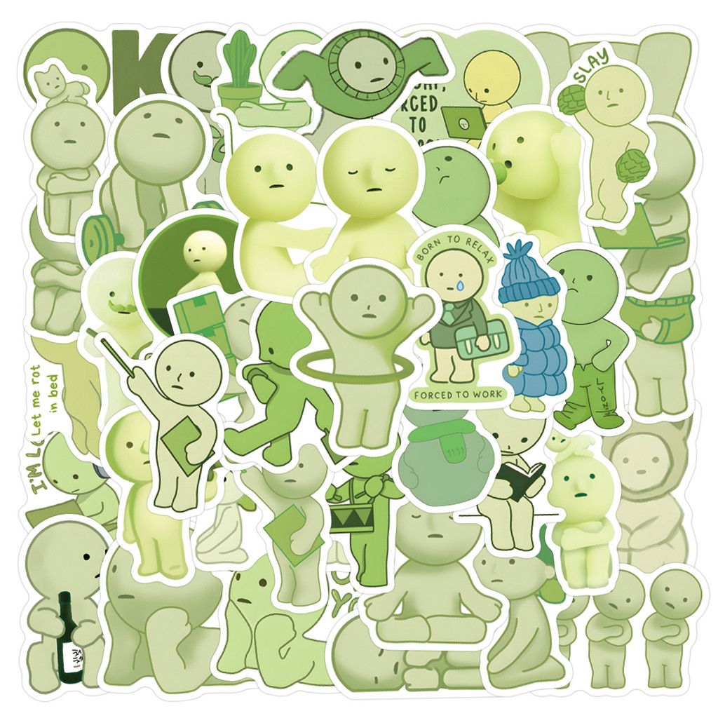 New Smiski Sticker Aesthetic 60pcs Smiski Waterproof Stickers ...