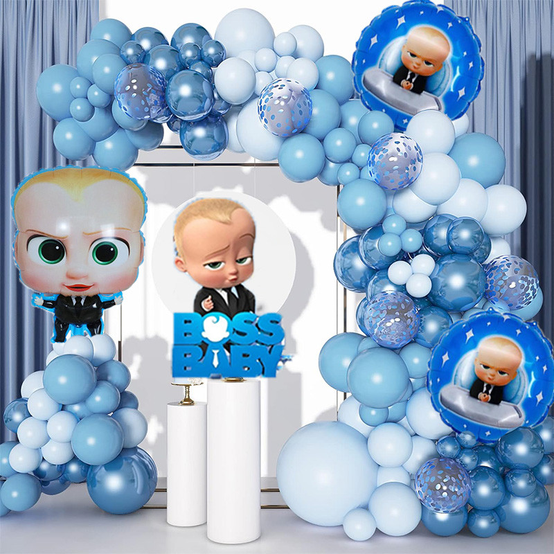 Baby Boss Theme Party Supplies Latex Balloon Arch Garland Kit 1St ...