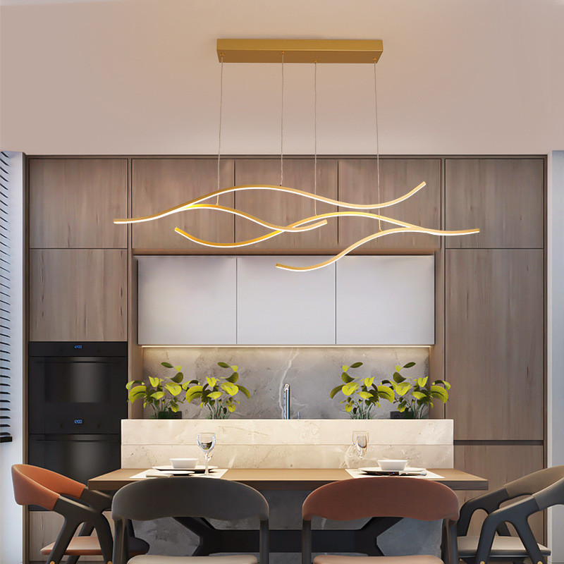 LED Restaurant Lights Nordic Room Creative European Office Gold ...