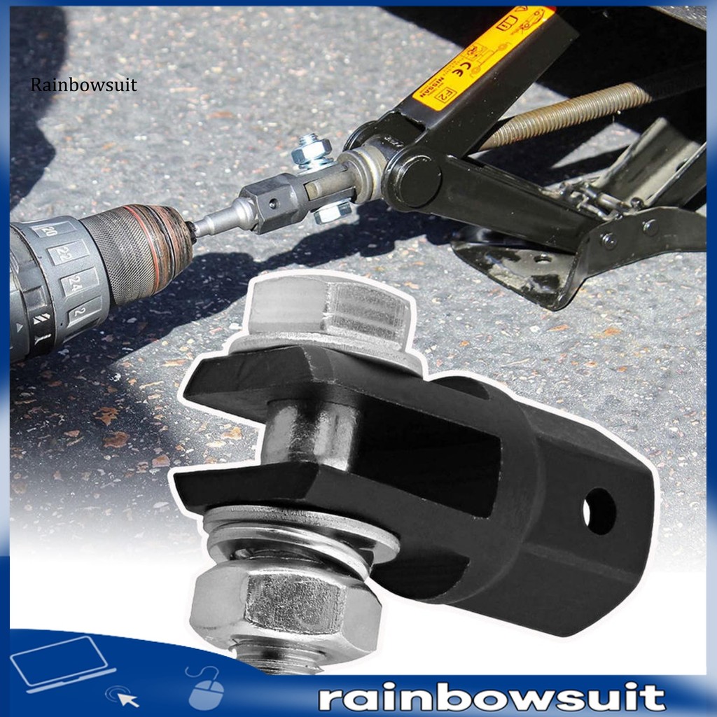 Rainbowsuit Scissor Jack Adapter Heavy Duty Labor-saving Chrome ...