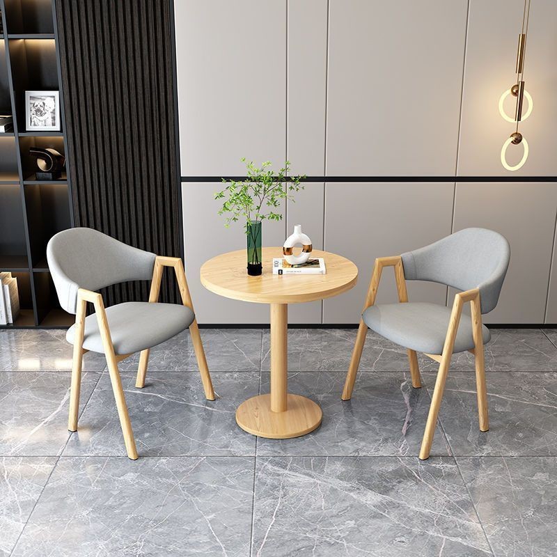 Small round Table Milk Tea Shop Apartment Table and Chair Combination ...
