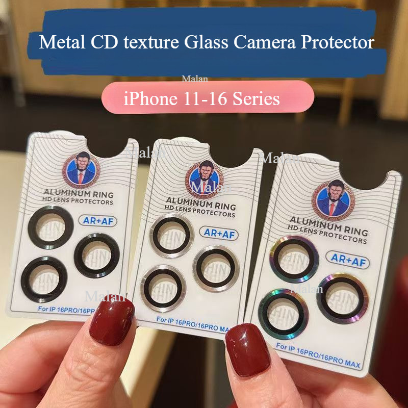 Titanium Camera Lens Protector for iPhone 16 15 14 13 12 11 Pro Max ...