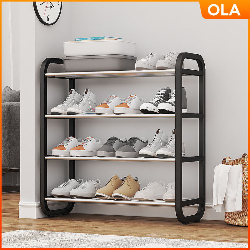 OLA 4/5Layer Shoe Rack Stainless Steel Stockable Shoes Organizer ...