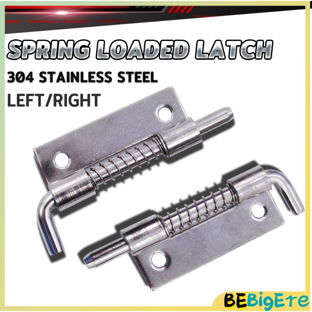 BigEre 304 Stainless Steel Loaded Hinge Spring Bolt Barrel Latch ...