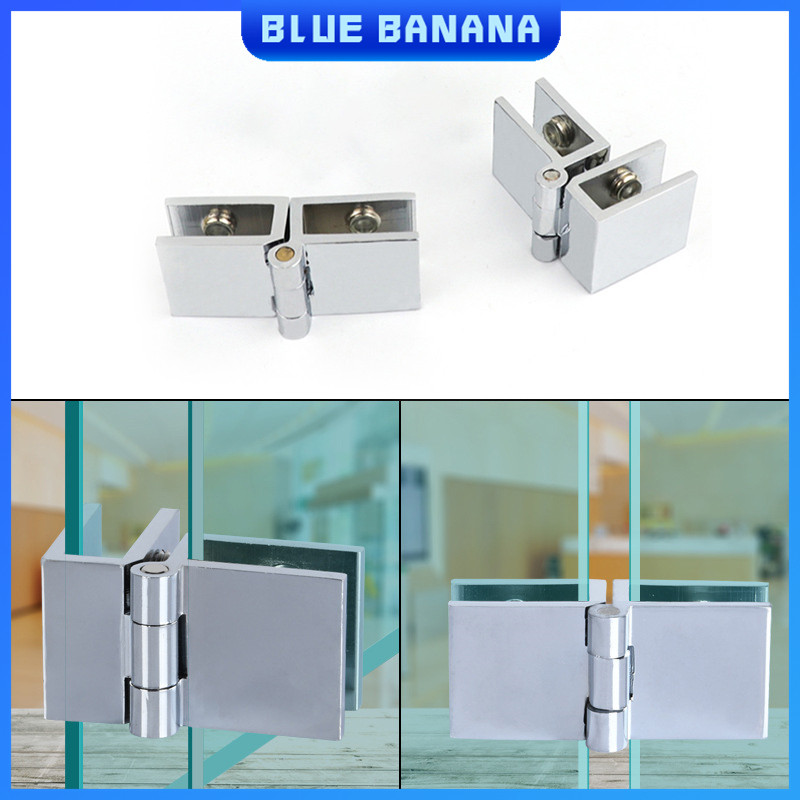 90°/180° Glass Display Cabinet Door Hinges 5-8mm Glass To Glass Clamp ...