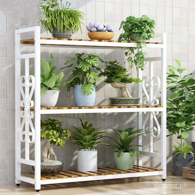 Floor Multi-Layer Jardiniere Balcony Succulent Green Radish Rack Flower ...