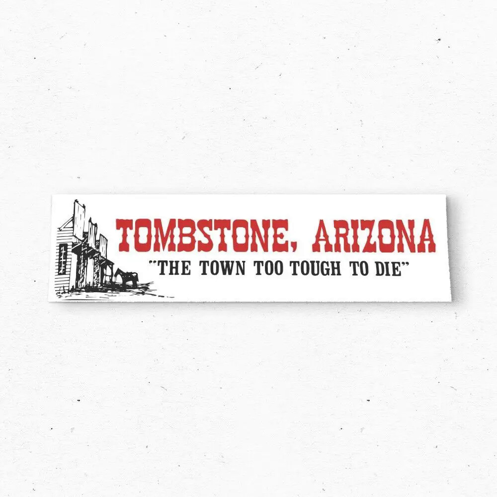 Tombstone ARIZONA Tough Bumper Sticker - Tourism USA Vintage Style ...