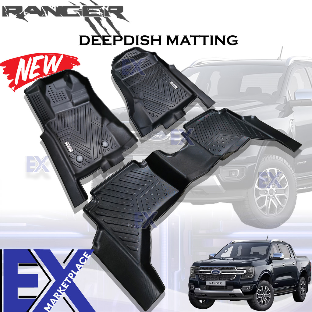 Ford Ranger 2023 to 2024 Deep dish Matting 5D EXCELLENT Thailand High ...