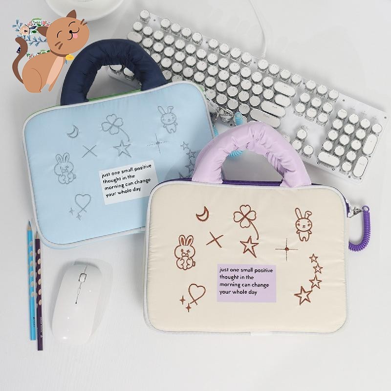 Cute Trend Star Embroidery Computer Laptop Bag 16 Inch Female Tablet ...