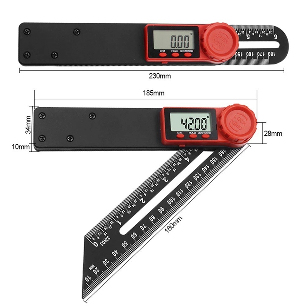 Rapporteur Digital Électronique 360° - Niveau Électronique Et Mesure D'Angle - Multicolore - Neuf Chinois