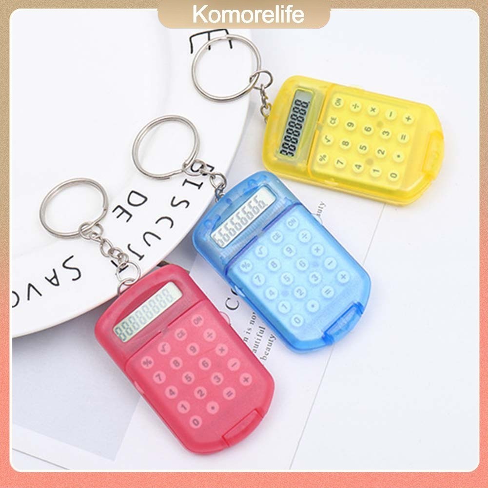 Portable Mini Flip Calculator Hanging Pendant Keychain Gift Portable ...