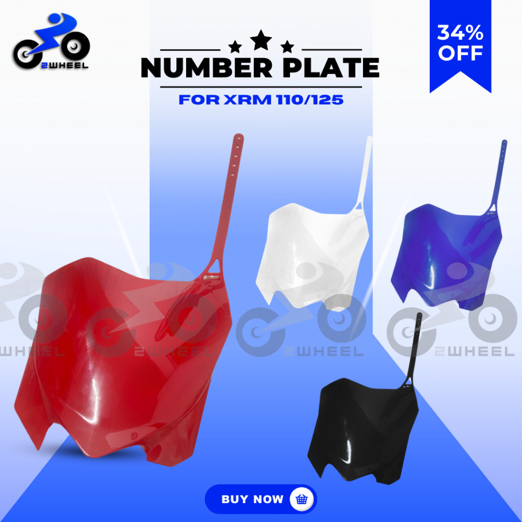 HONDA XRM 110/125 NUMBER PLATE | Shopee Philippines