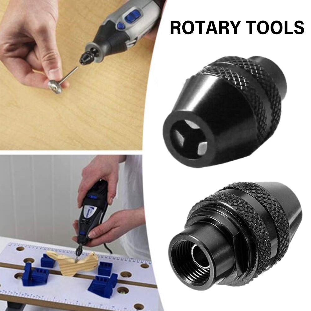 Quick Change Multi Chuck Keyless For Power Drill, Grinder, Rotary Tool - 0.3-3.2mm Capacity