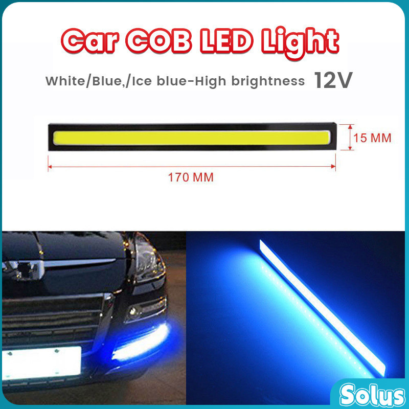 S.L. Car Interior LED White Blue Light Tube Car Accessories Light ...