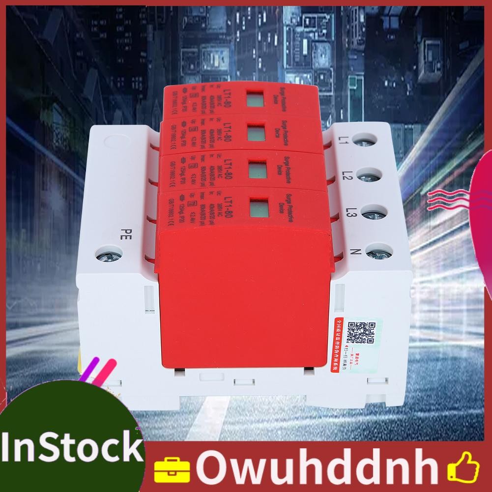 Owuhddnh Red Protector 4P LT1?80 3-Phase 4-Wire Level2 Flame Retardant ...
