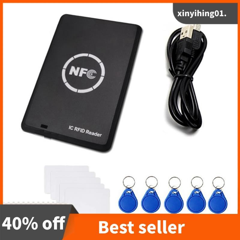 RFID Copier Duplicator Keyfob NFC Smart Card Reader Writer 13.56MHz ...