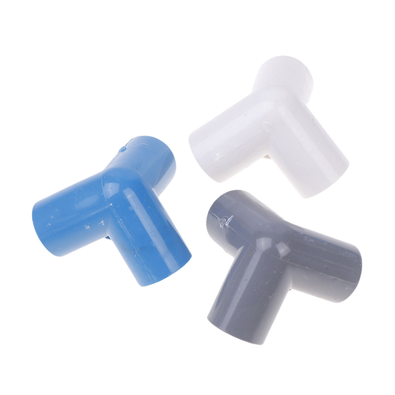 GMARTY 10Pcs PVC El 3 Way Pipe Fitgs PVC Garden Right Angle Tee Corner ...