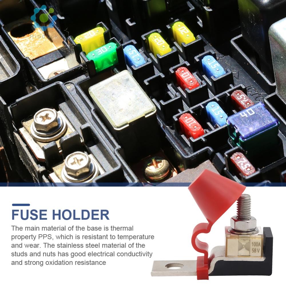 100A-1Set 60-300A Battery Fuse Terminal Fuse Block Kit For Car Marine