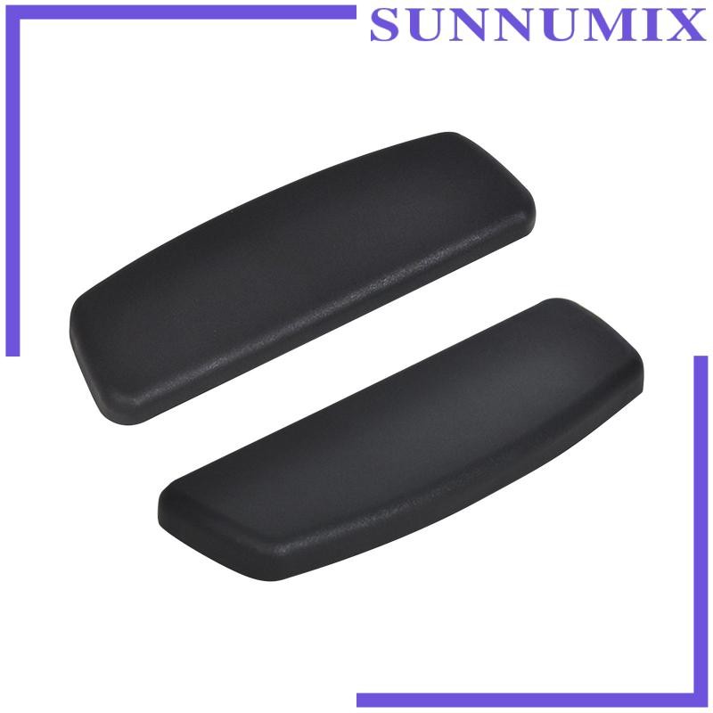 Wealrit 2 Pcs Office Chair Replacement Arm Pads Black Chair Armrest - View #7