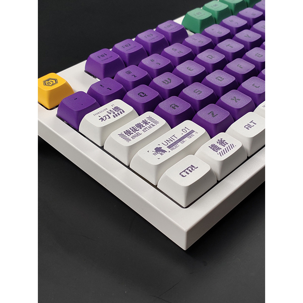 EVA Unit 1 Keycap pbt Sublimation xda Russian 28064/96/104 ...