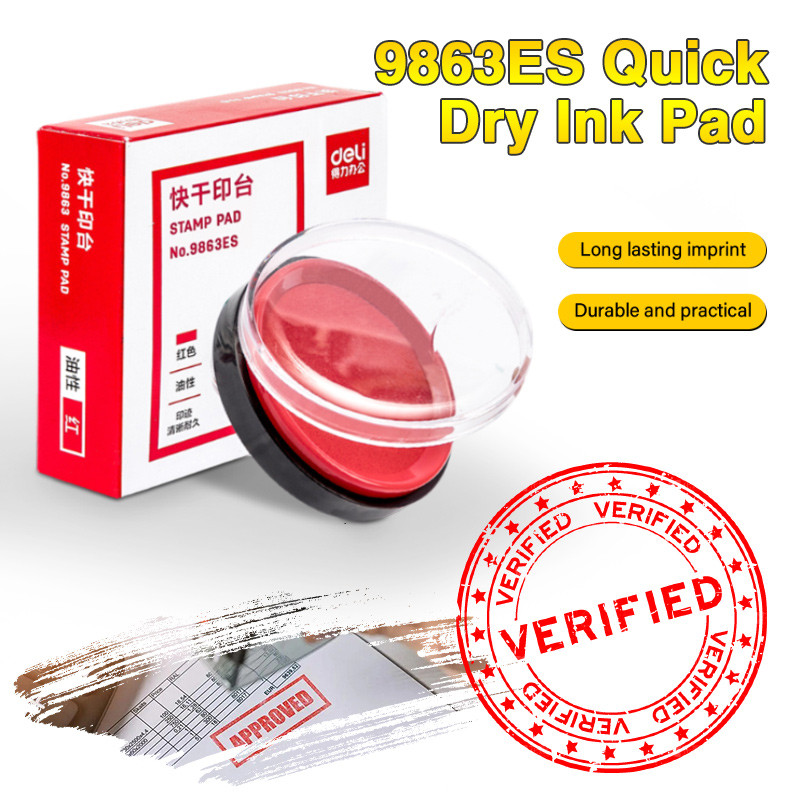Quick-drying Mini Fingerprint Ink Pad Red Ink Pad | Shopee Philippines