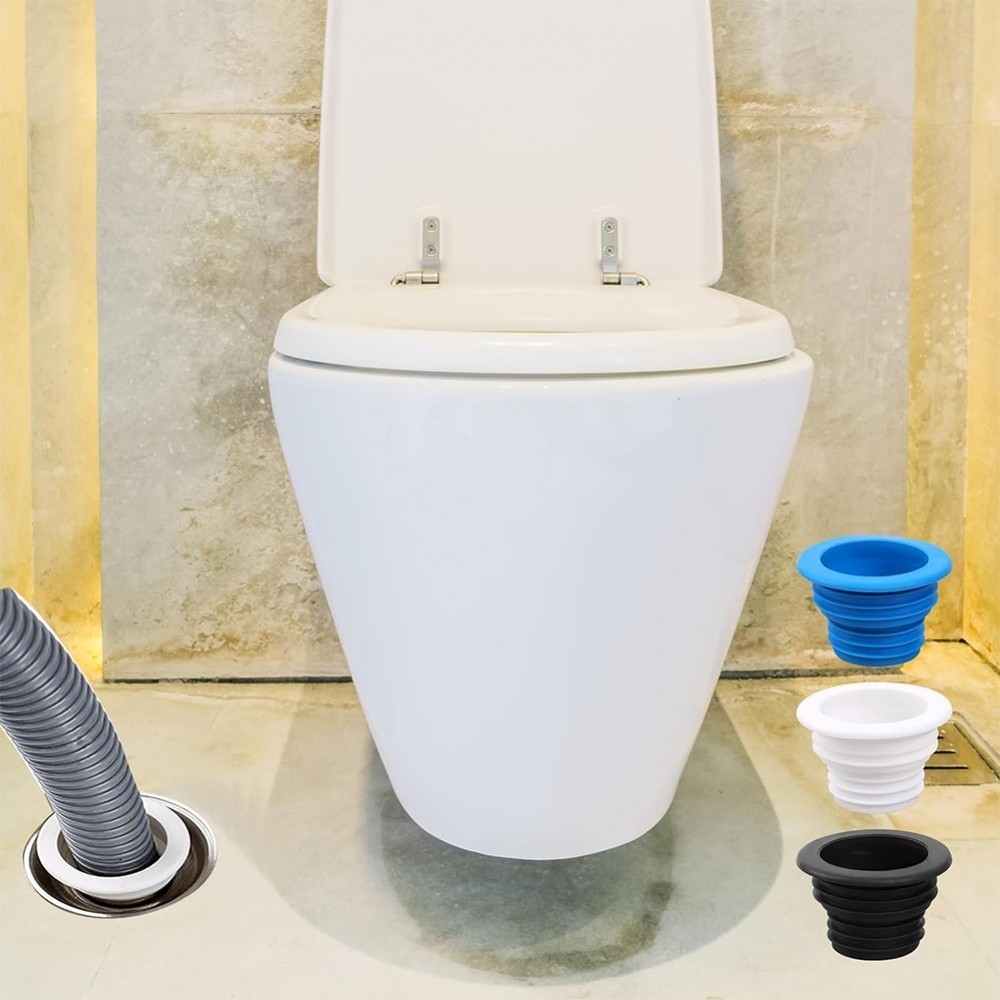 Universal Fit Drain Pipe Sealing Plug Washing Machine Drain Hose Holder