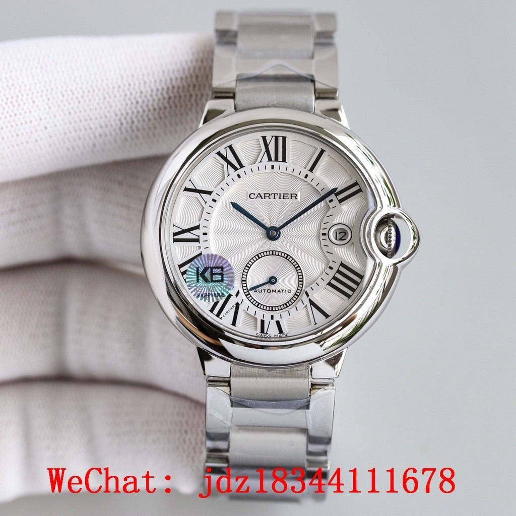 Cartier blue balloon two-hand semi-automatic mechanical men's watch ...
