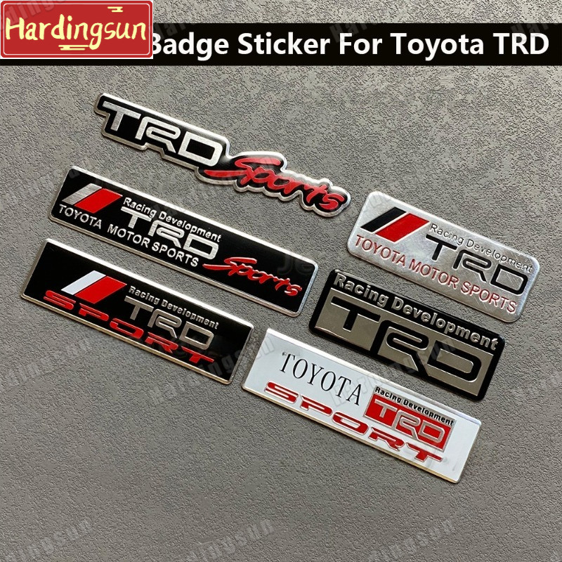 *READY STOCK*3D Car Sticker Metal Front & Rear Sign TRD SPORTS Logo ...