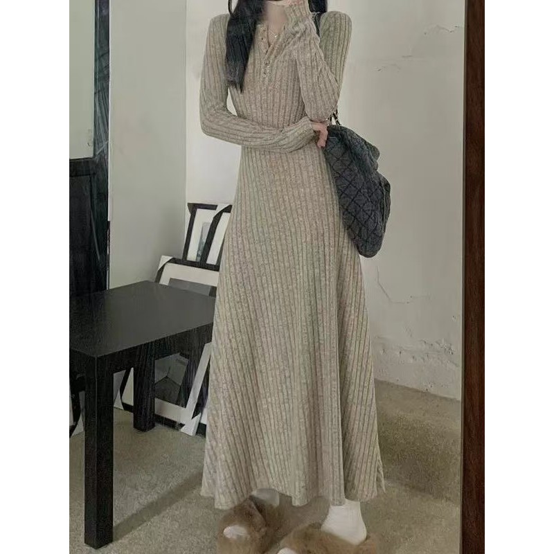 korean style women ladies autumn long sleeve knitted bottoming slim ...