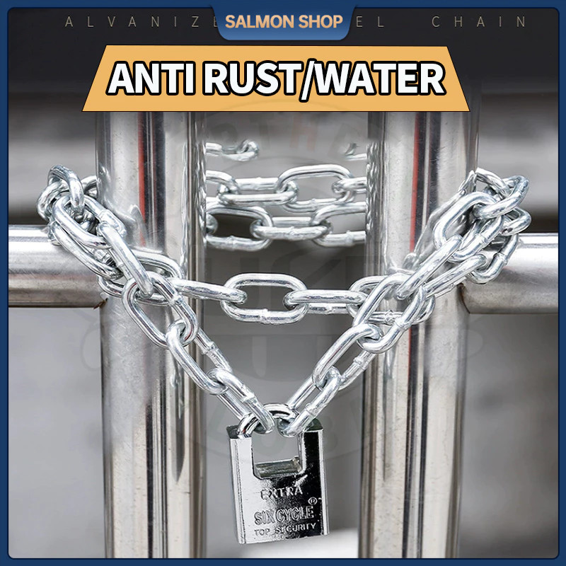 1M 3/4mm Heavy Duty Chain Lock 304 Stainless Steel Dog Chain Lock For ...