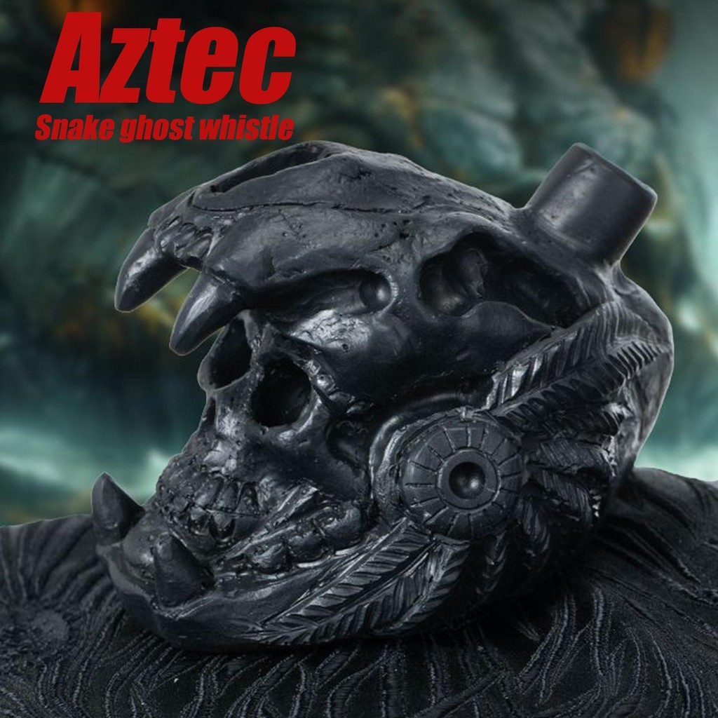 Aztec Mayan Death Whistle Skull Retro Aztec Death Halloween Loud ...