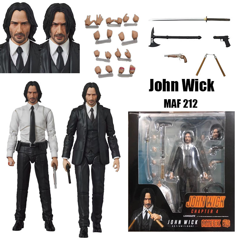Action Figure John Wick Chapter 4 Mafex 212 John Wick Movable Joint ...