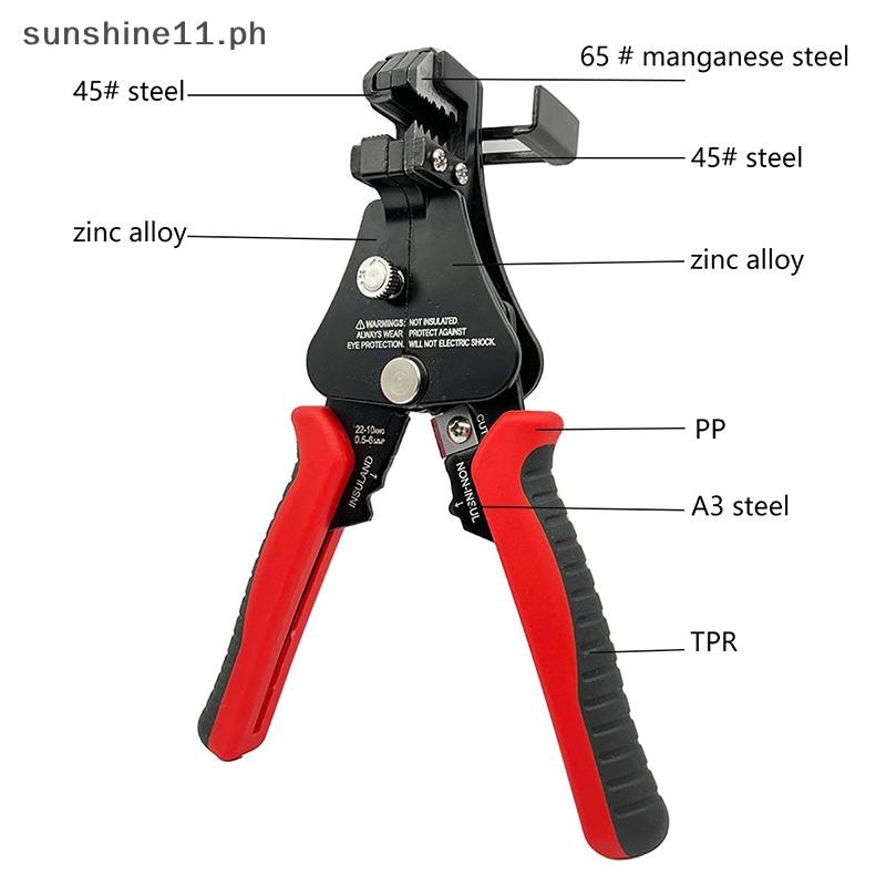 sunshine Multi-Function Wire Stripper Automatic Cable Cutter & Crimping ...