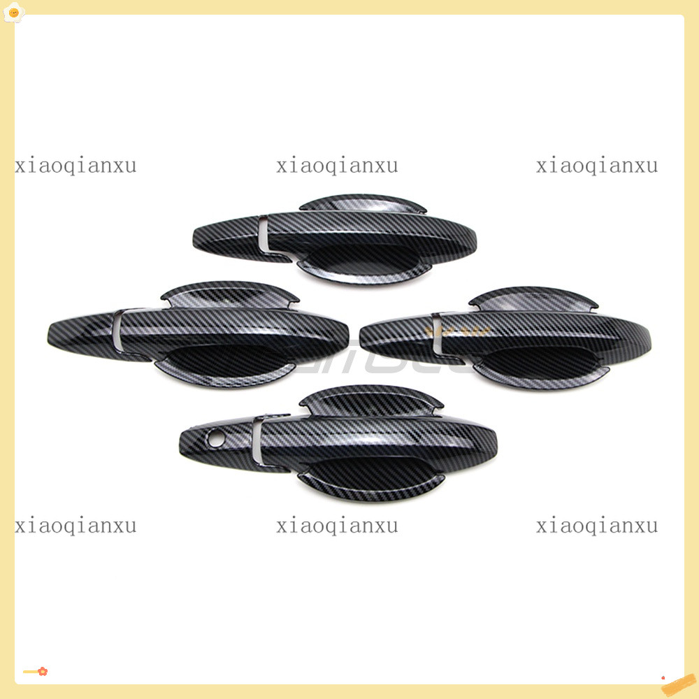Carbon Fiber Print Door Handle Covers For Honda CR-V 2007-2011 – Set Of 8, ABS, Adhesive