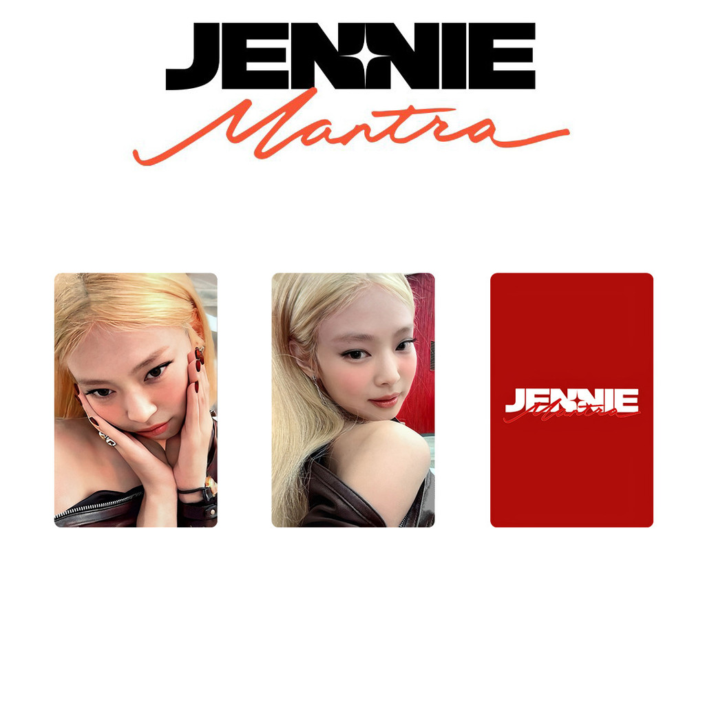 Kpop BLACKPINK Jennie Solo Single Mantra Playing Card Small Card