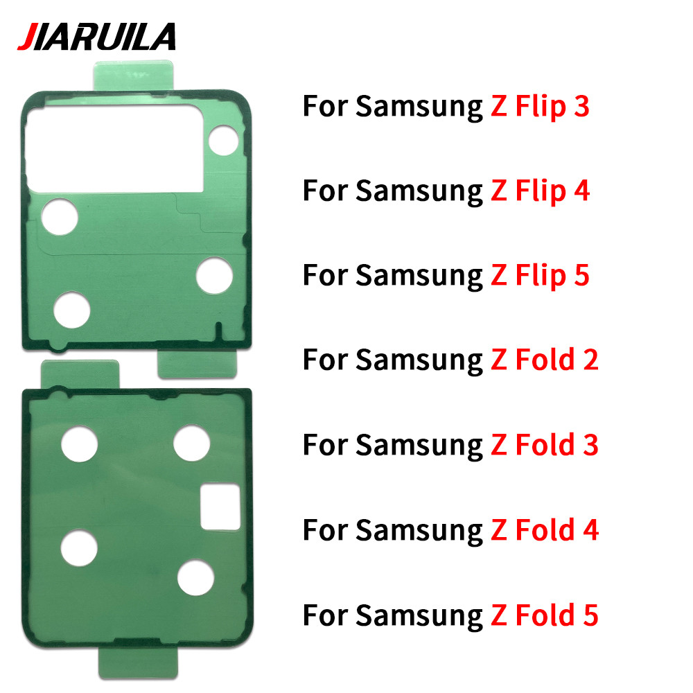 Back Battery Glass cover Adhesive Sticker For Samsung Z Flip Fold 2 3 4 ...