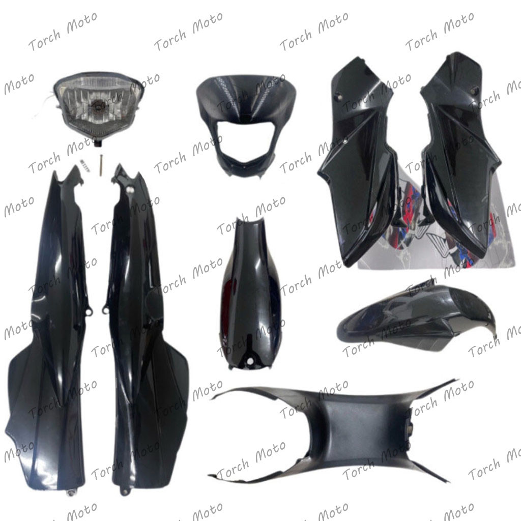 Original Honda XRM 125 Full Fairing Set 7/10/13 in 1 - Red/Black/Blue ...