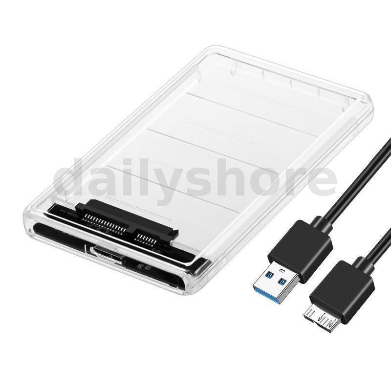 E Yield Inch Hard Disk Box Transparent Sata Ssd Hdd To Usb Solid State Drives Enclosures