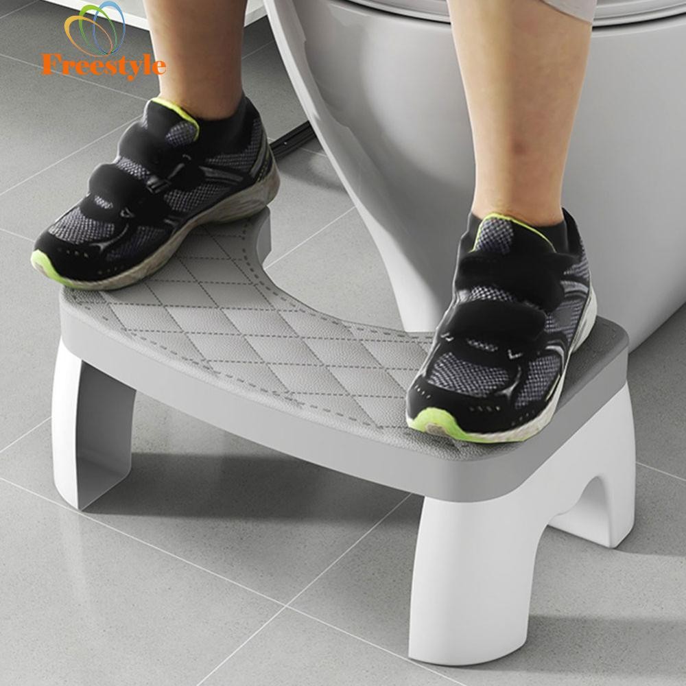 Toilet Stool Removable Non-Slip Poop Stool Plastic Toilet Squat Stool ...