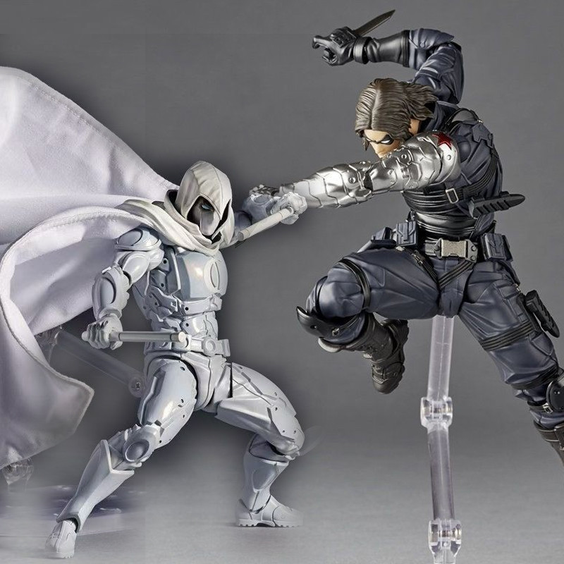 Marvel Moon Knight Revoltech Articulado Winter Soldier Revoltech Model ...