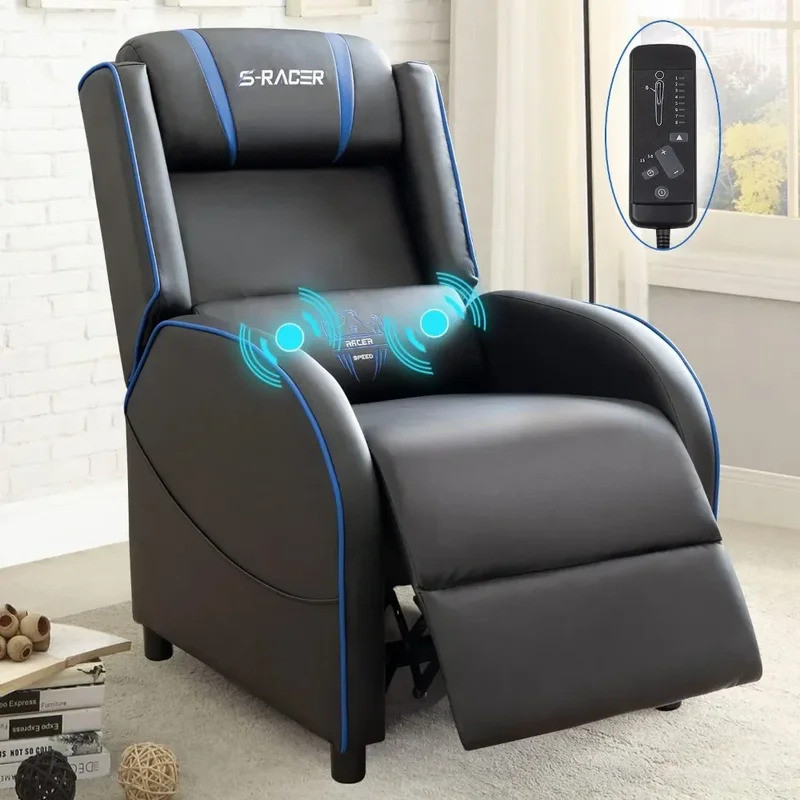 Massage Gaming Recliner Chair Single Living Room Sofa Home Theater Seat (FW2)(RG)(1U67) main image 0