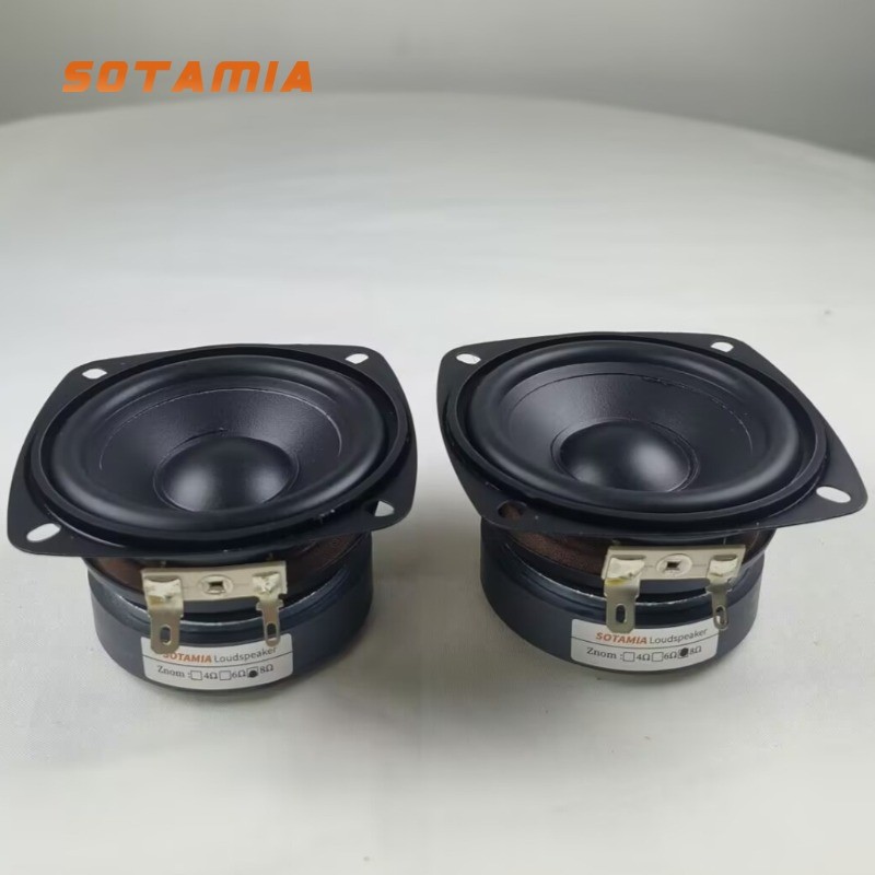 NICHANGHUA 2Pcs 2.75 Inch Mid-woofer Speaker 4 Ohm 40W Audio Speaker Bass Long Stroke Loudspeaker Compatible With JBL War Drum Series