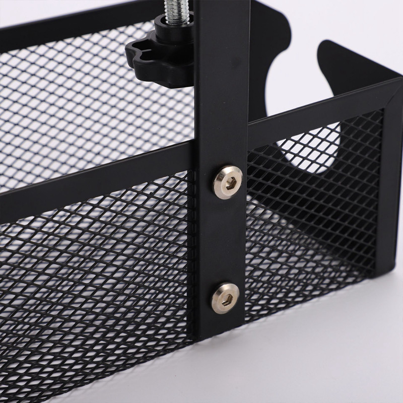 Open Under-Desk Storage Basket Punch-Free Rack Space Saving Adjustable ...